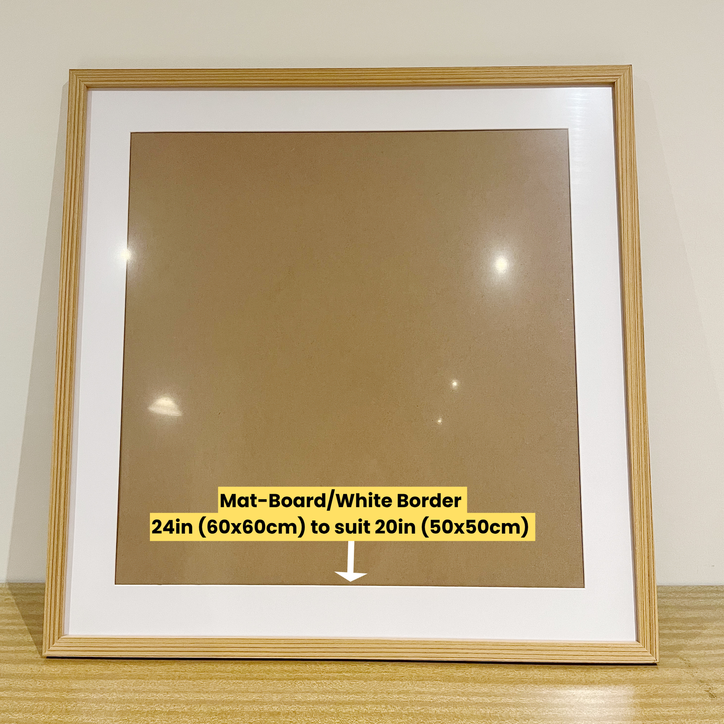 60 x 60 CM Frame Premium Square Wood Color Picture Frame 24 inch