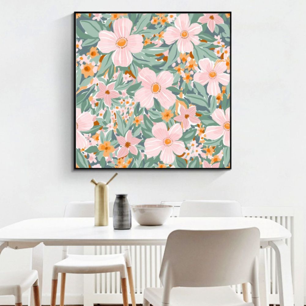 Flower Garden No.4 Art Painting Poster