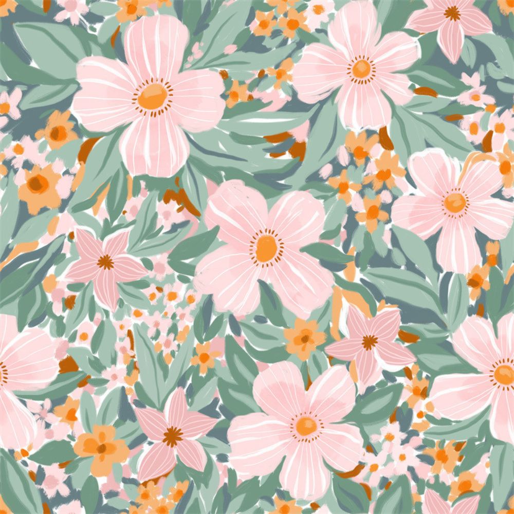 Flower Garden No.4 Art Painting Poster