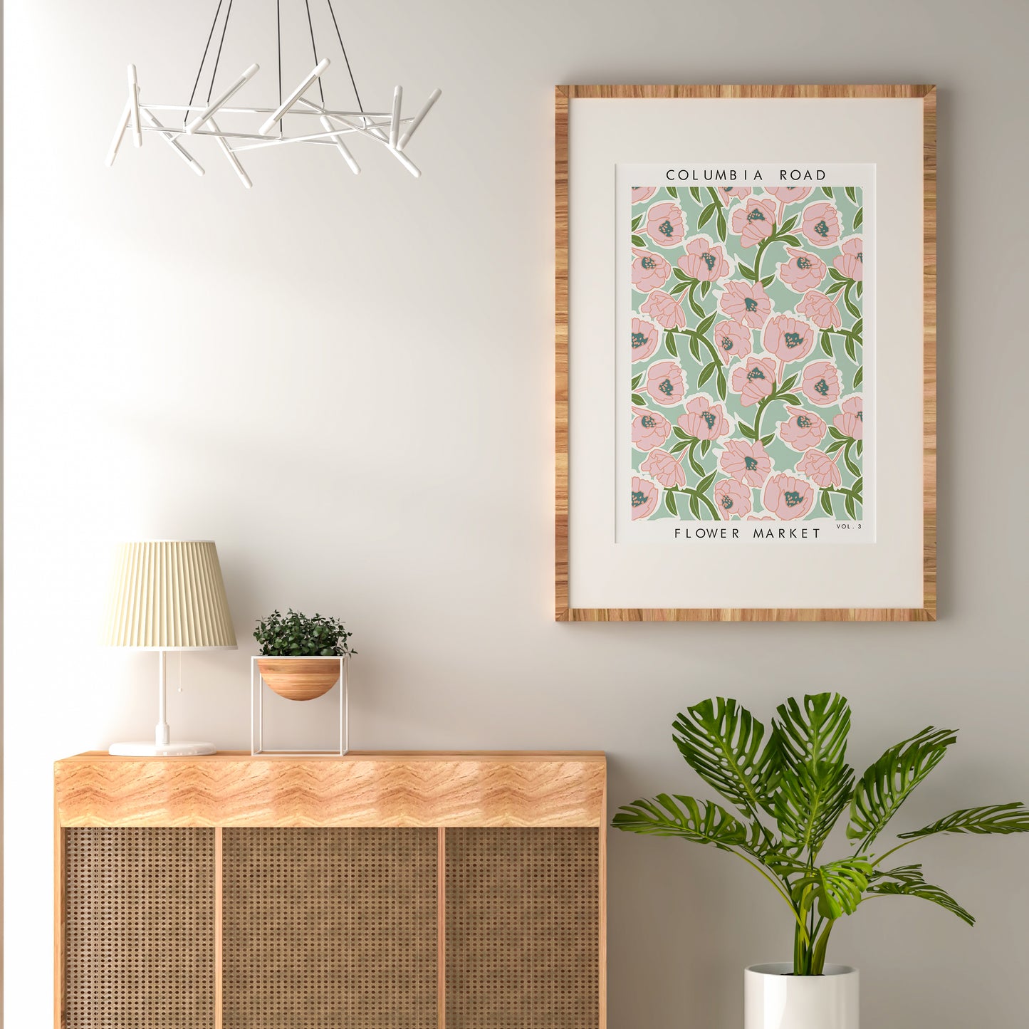 FLOWER MARKET COLUMBIA ROAD Art Print Poster