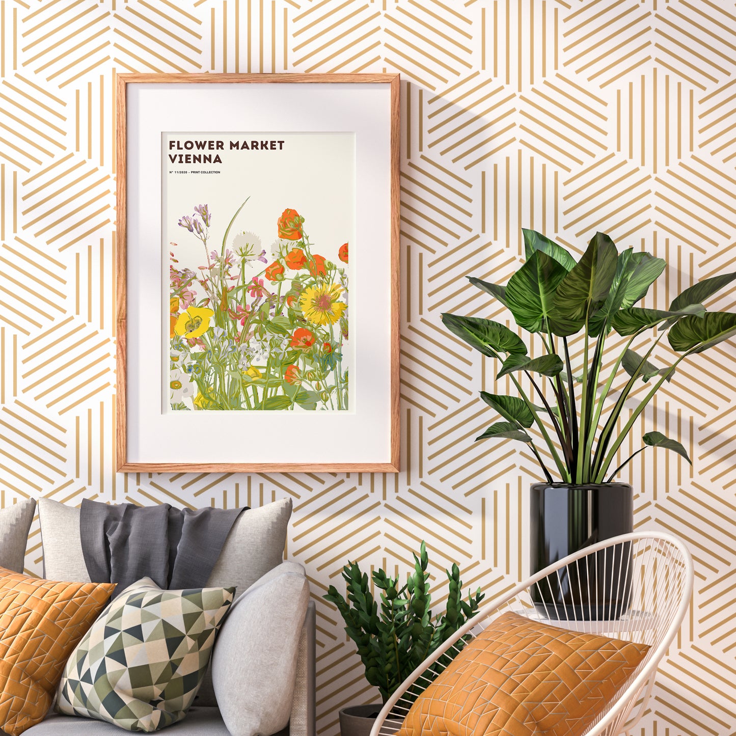 FLOWER MARKET VIENNA Art Print Poster | Botanical posters