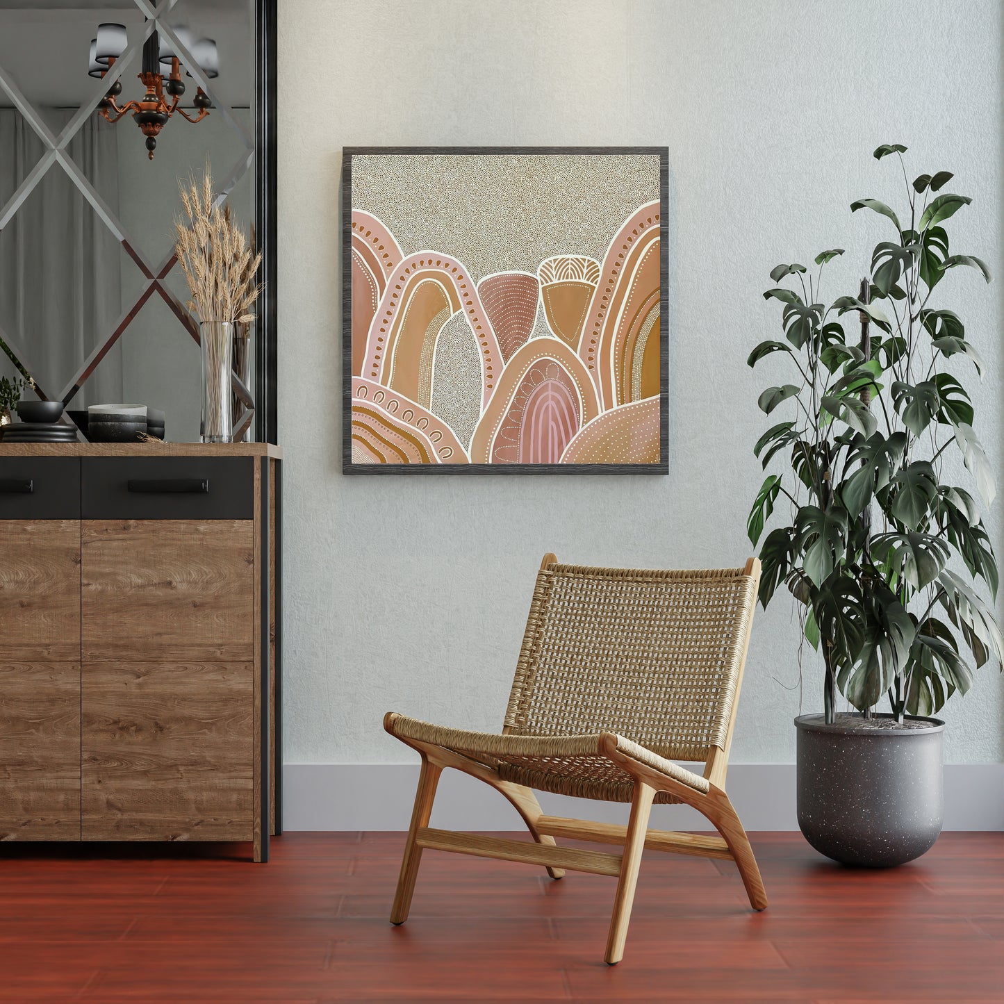 THE HILLS - Aboriginal Art Poster