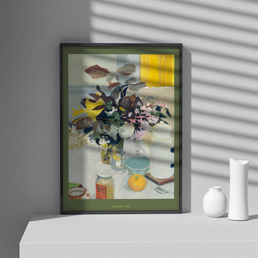 Framed Printed Neutral Still Life Flower Art Print Poster 20-inch 28-inch 40x50 50x70CM