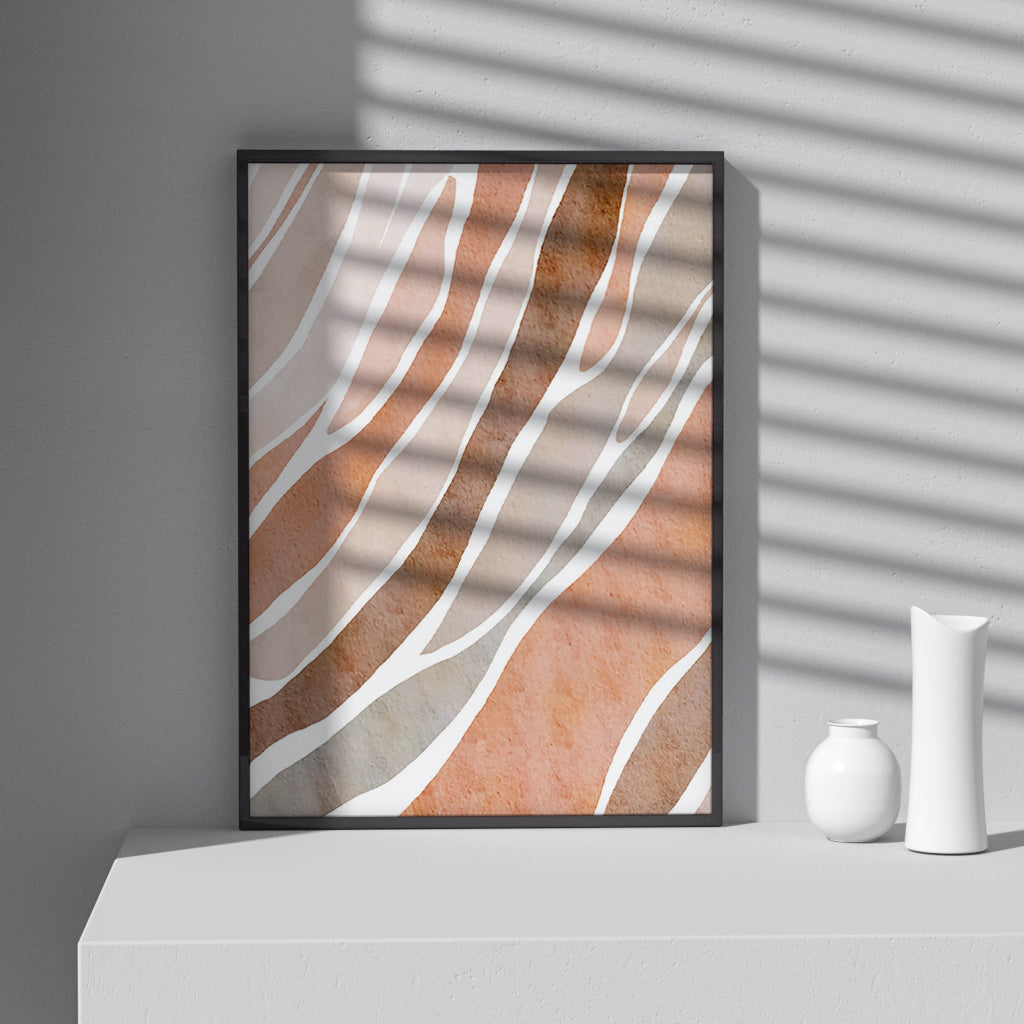 Morandi Sun & Beach No.2 Minimalist Art Poster