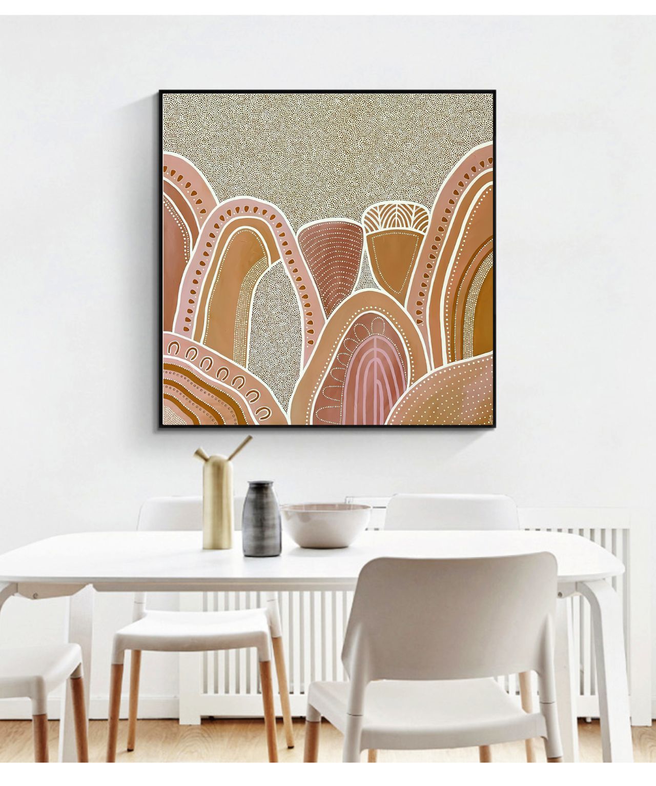 THE HILLS - Aboriginal Art Poster