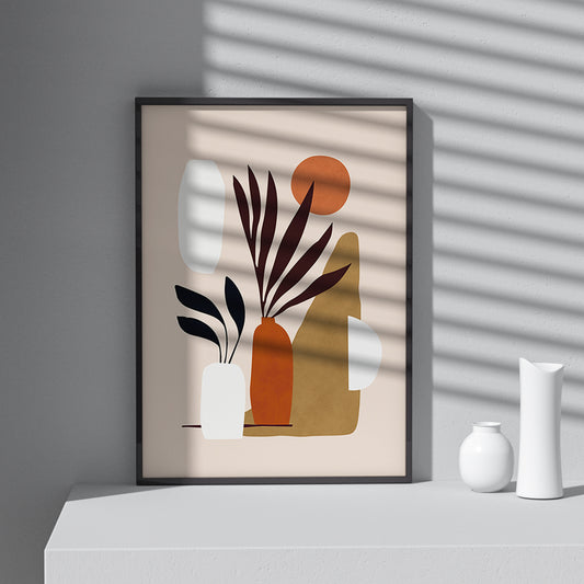 Framed Printed Abstract Colorful Minimalist Art Poster 20-inch 28-inch 40x50 50x70CM