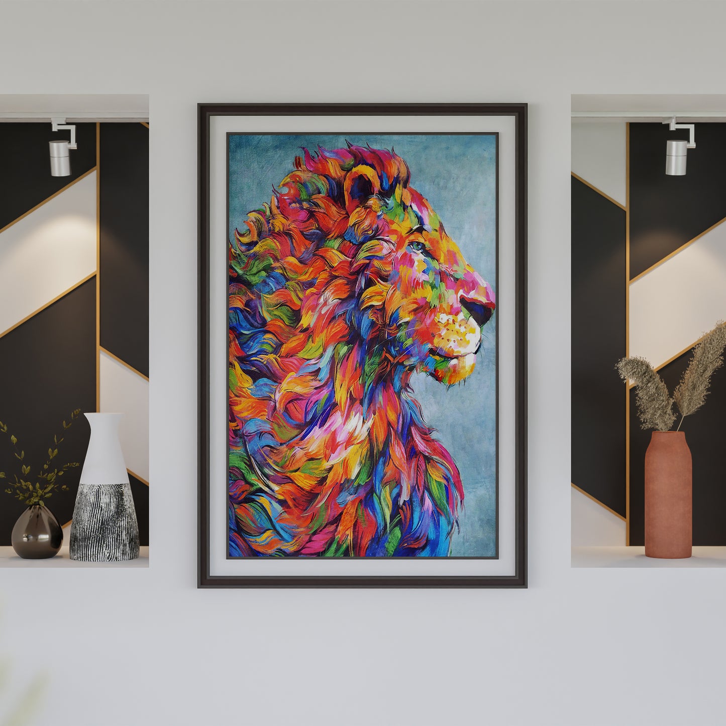 Tiger Wall art poster Oil painting Art Print Poster