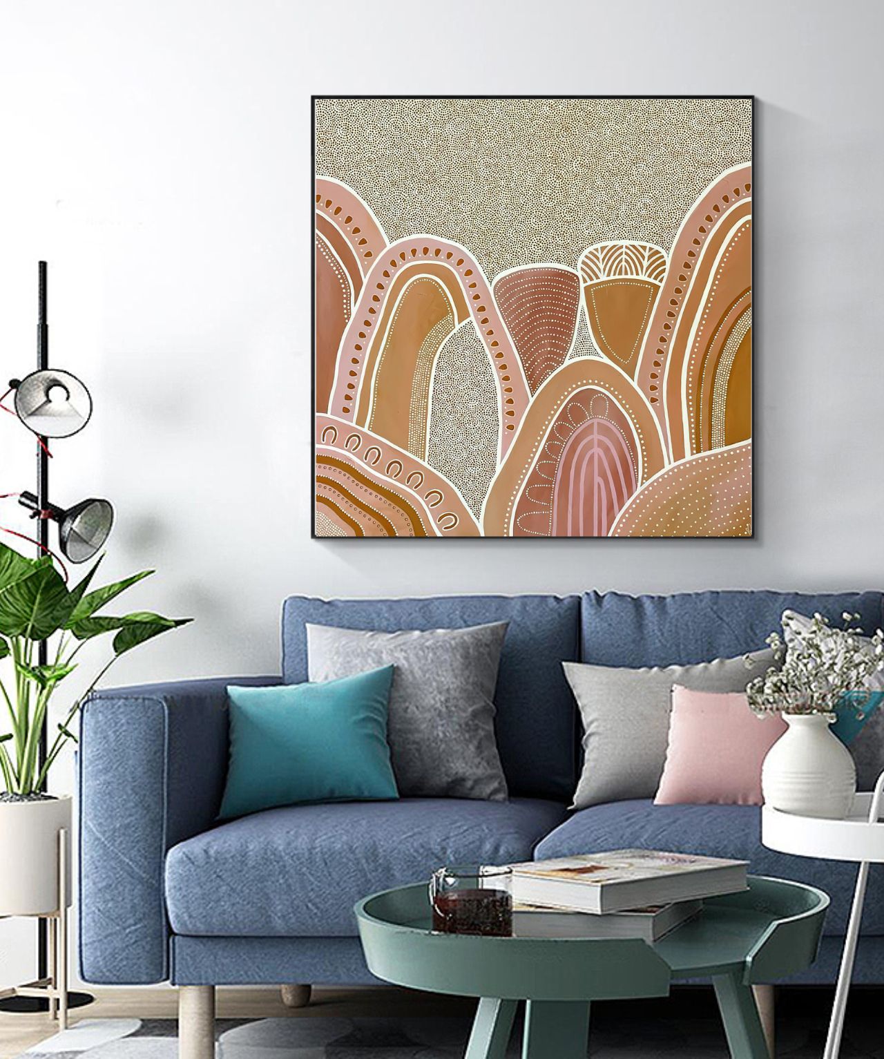 THE HILLS - Aboriginal Art Poster