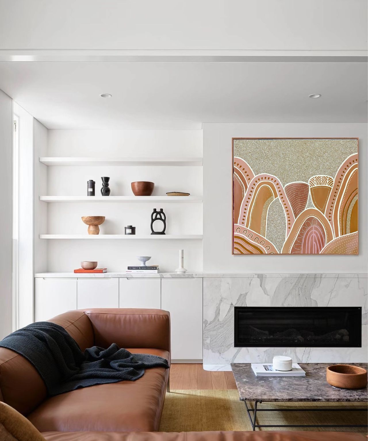 THE HILLS - Aboriginal Art Poster