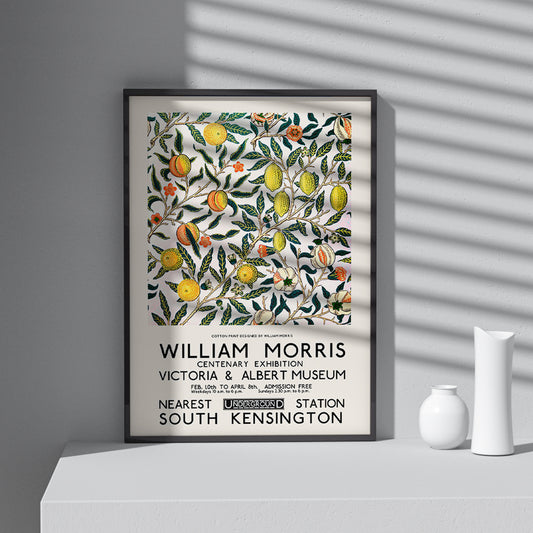 Framed Printed WILLIAM MORRIS FRUIT Pomegranate Posters 20-inch 28-inch 40x50 50x70CM