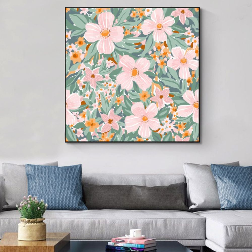 Flower Garden No.4 Art Painting Poster