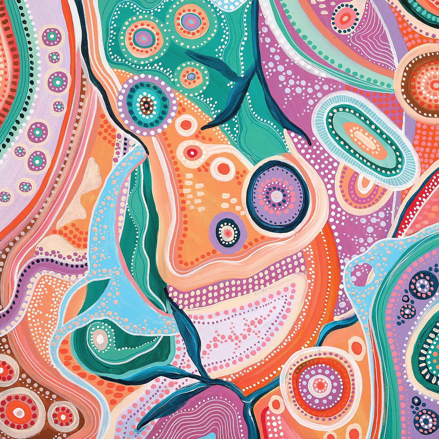 Among The Wildflowers 2 - Aboriginal Art Poster