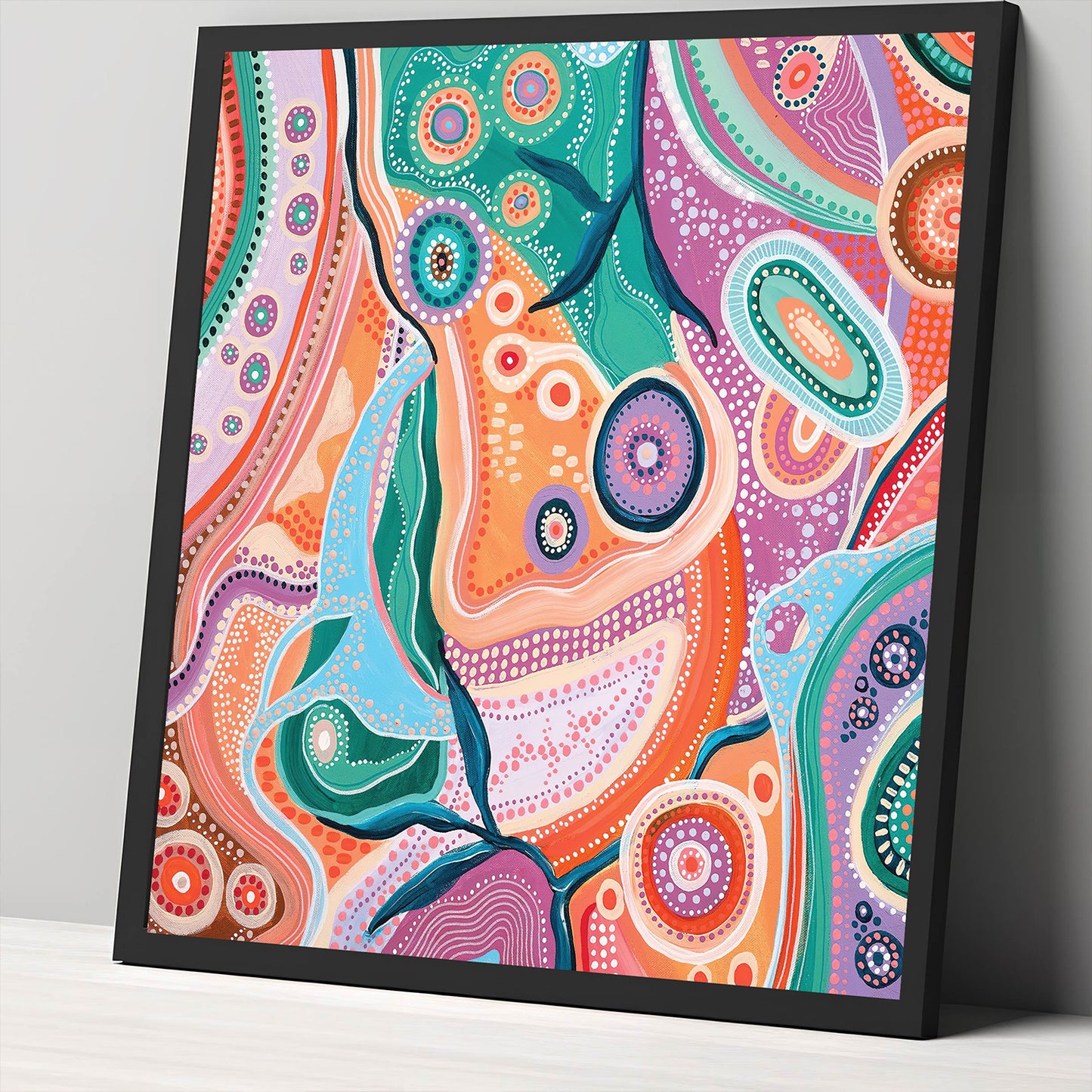 Among The Wildflowers 2 - Aboriginal Art Poster