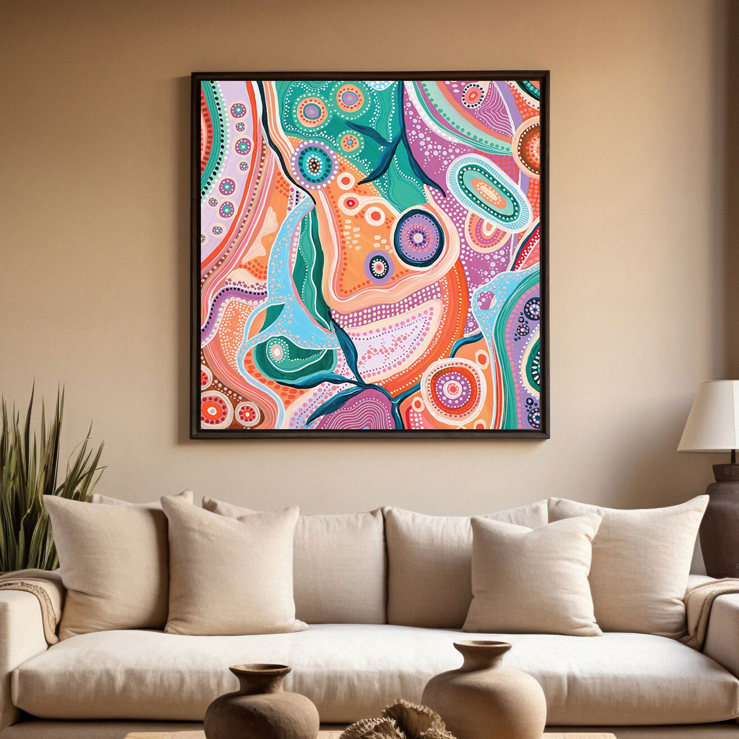 Among The Wildflowers 2 - Aboriginal Art Poster
