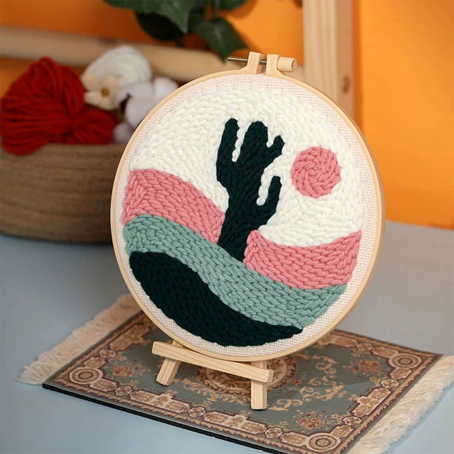 Cactus - Beginner Punch Needle Kit Embroidery Craft Kit