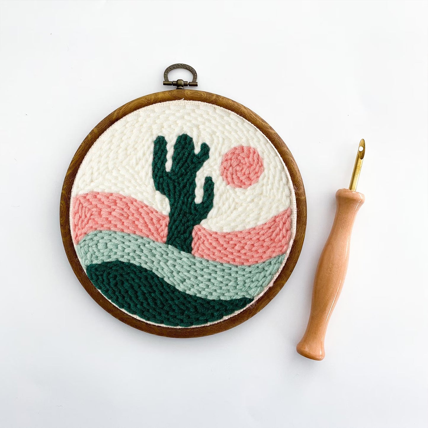 Cactus - Beginner Punch Needle Kit Embroidery Craft Kit