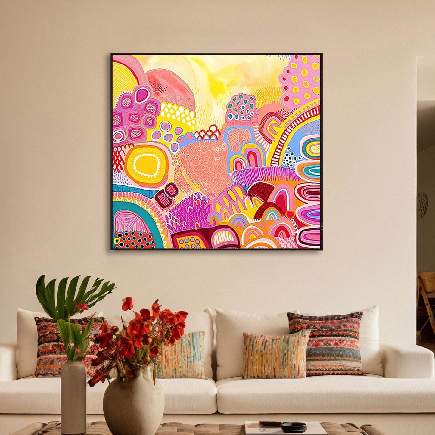 Dreaming & Gathering - Aboriginal Art Poster