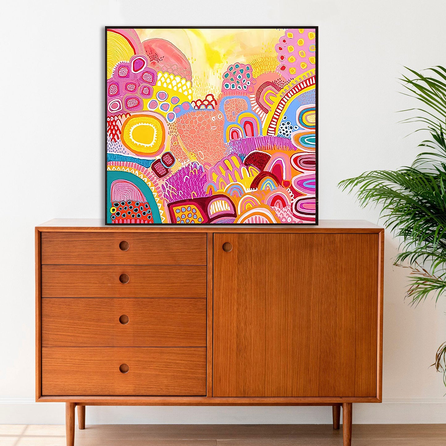 Dreaming & Gathering - Aboriginal Art Poster