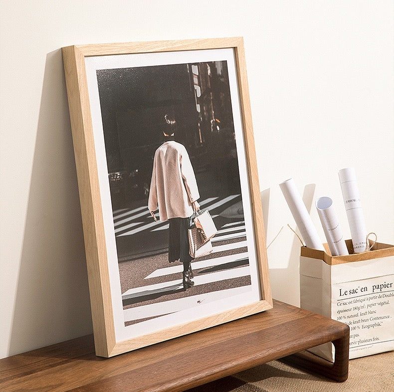 Framed Poster Art Prints Blue Portrait Minimalist 16x20" 20x28" inch 40x50CM 50x70CM