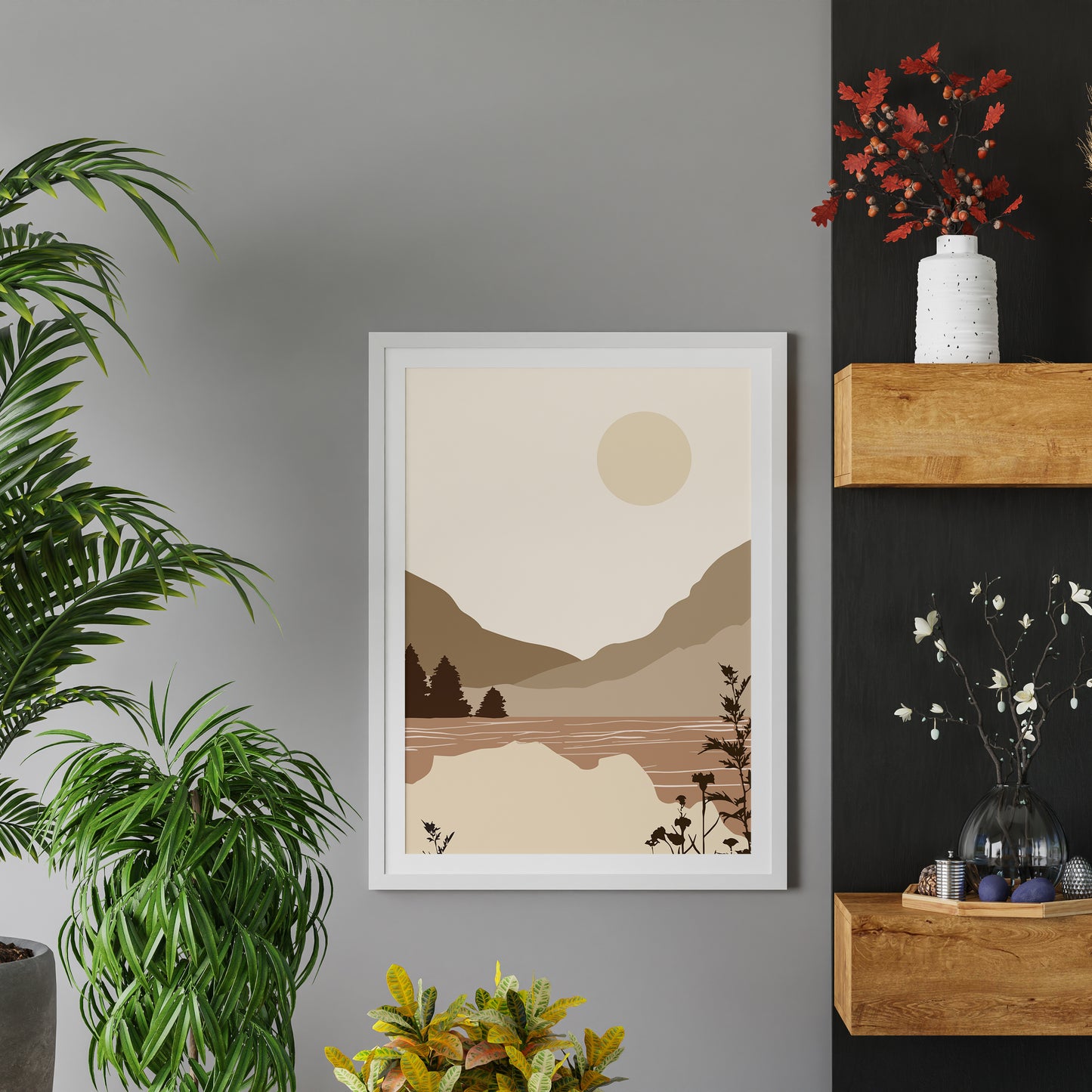 Morandi Color Shape No.1 Minimalist Art Poster