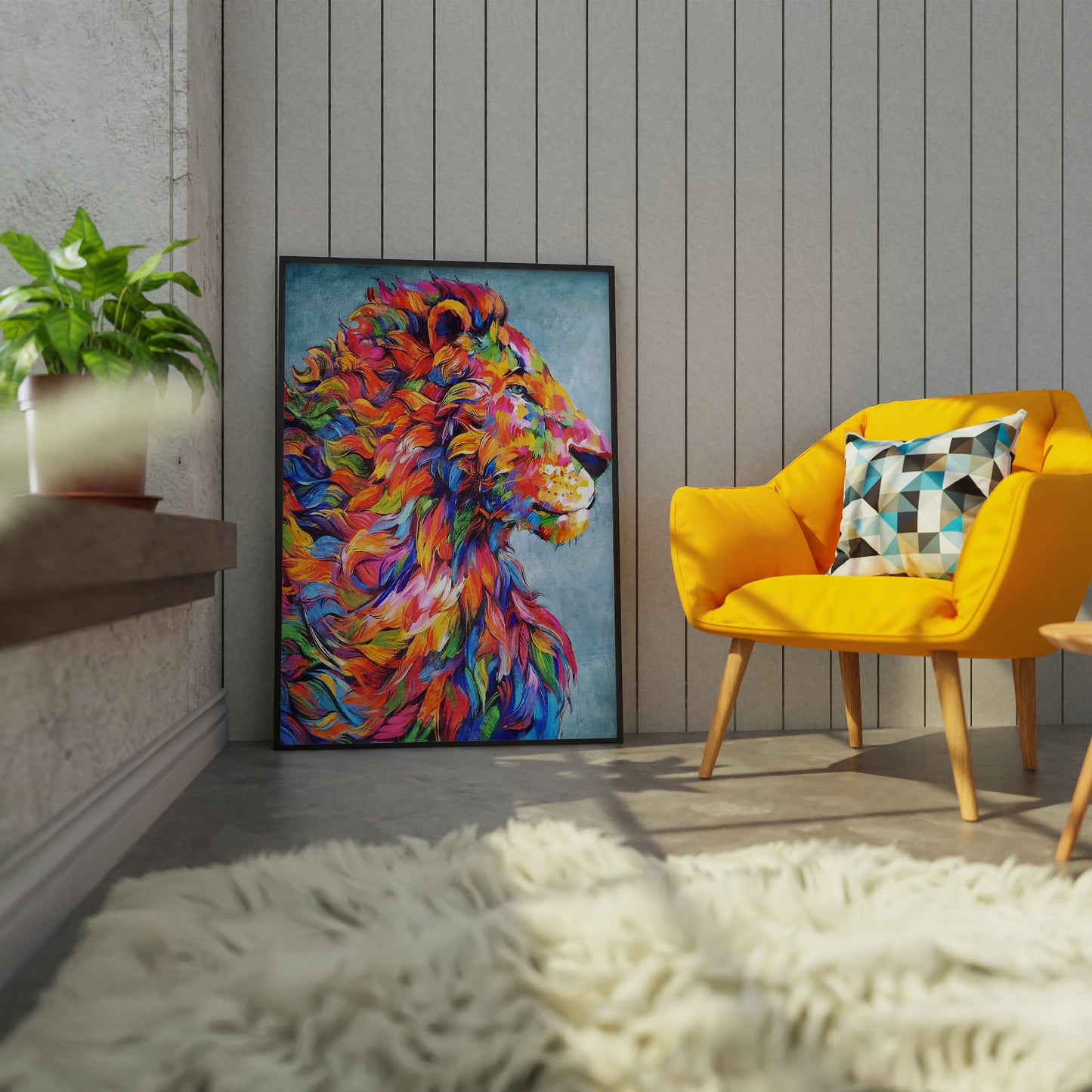 Tiger Wall art poster Oil painting Art Print Poster