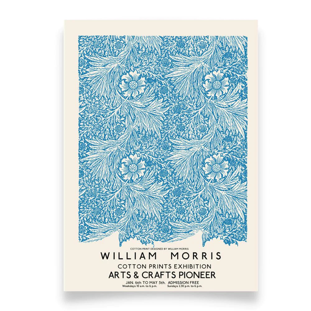 Framed Printed WILLIAM MORRIS MARIGOLD Pattern Posters 20-inch 28-inch 40x50 50x70CM