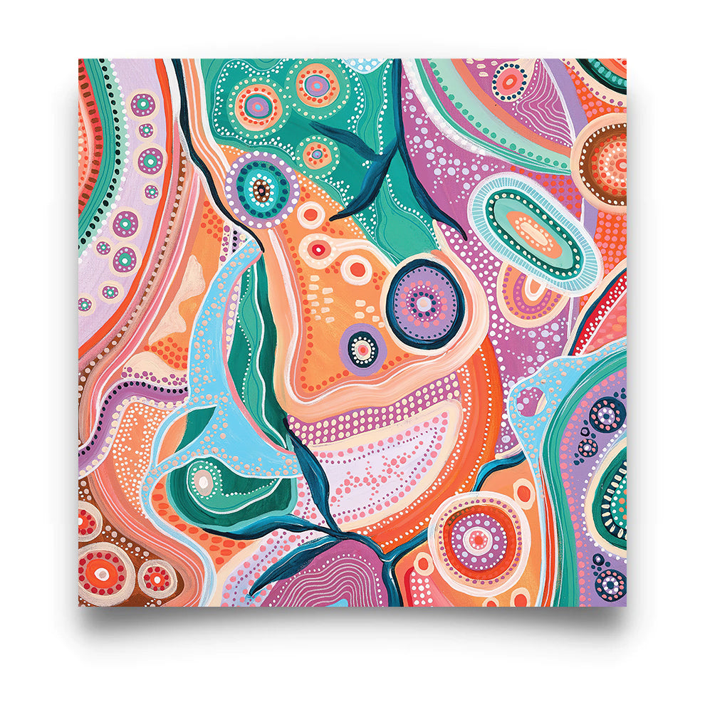 Among The Wildflowers 2 - Aboriginal Art Poster