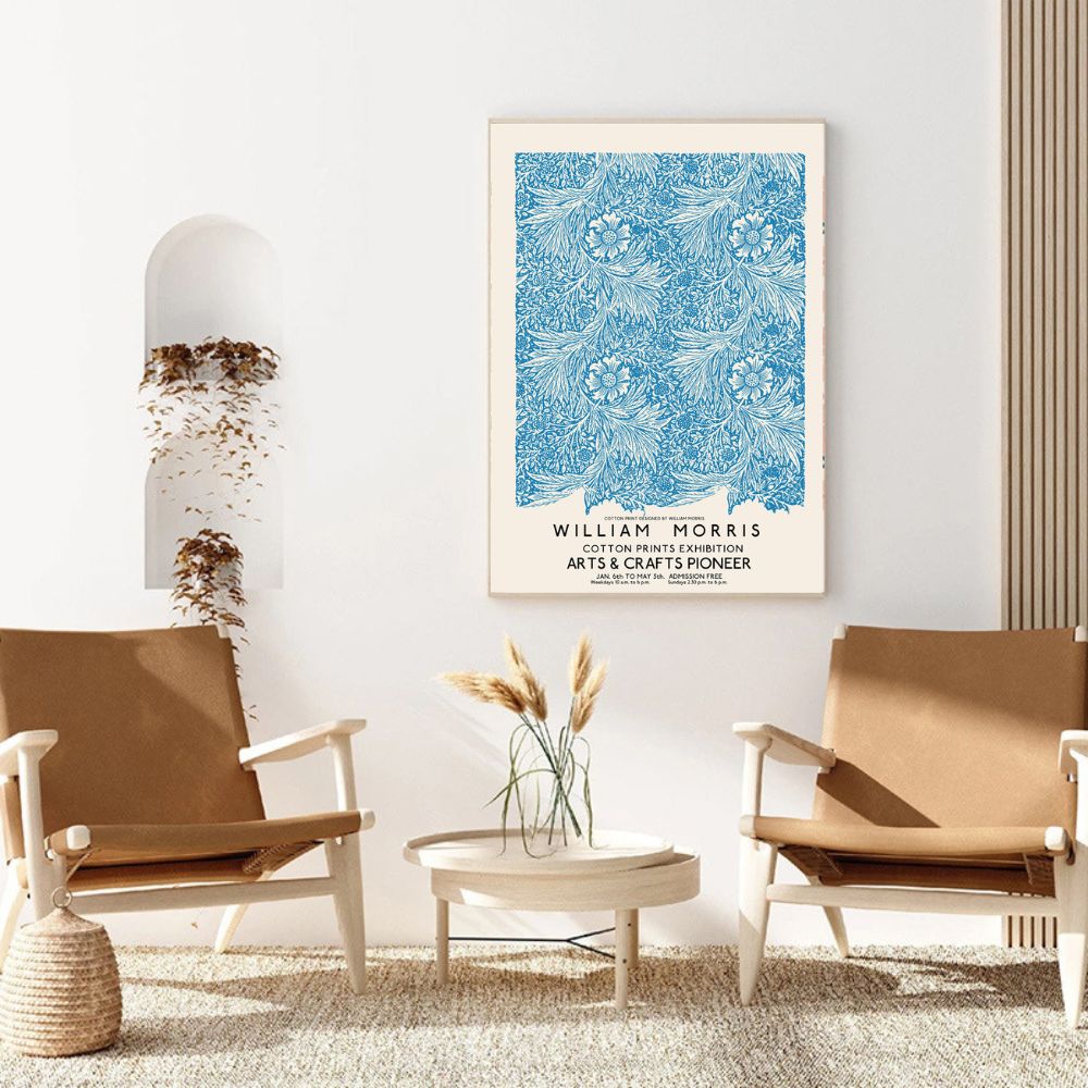 WILLIAM MORRIS MARIGOLD Pattern Art Print Poster