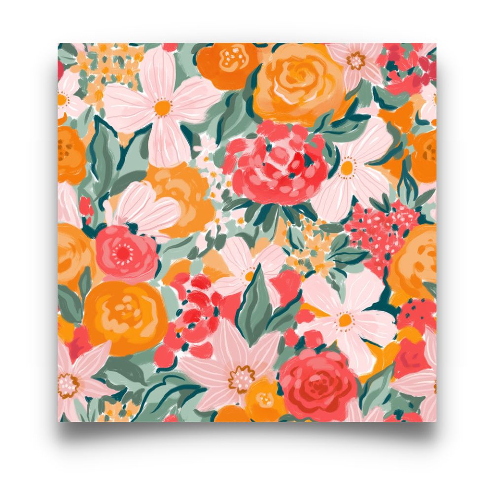 Flower Garden No.2 Art Painting Poster