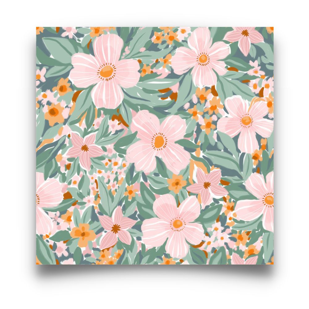 Flower Garden No.4 Art Painting Poster