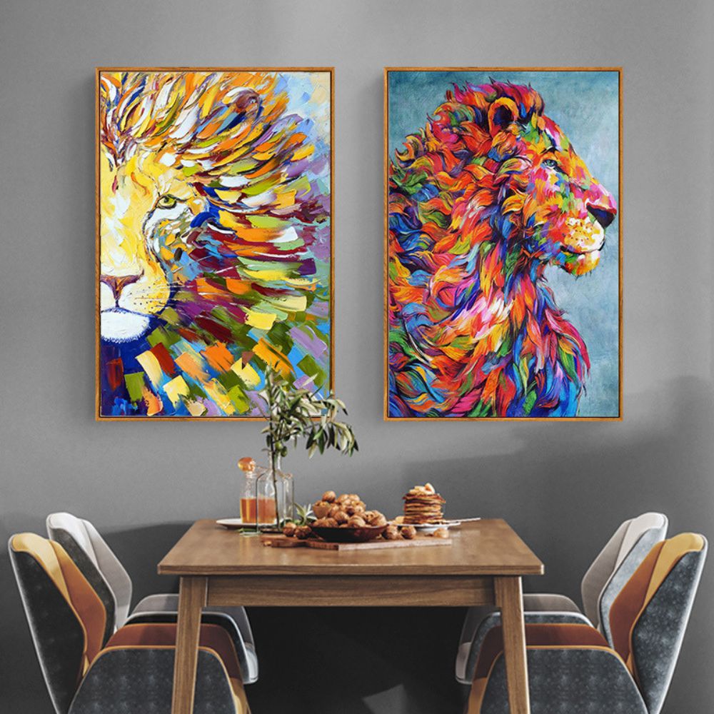 Tiger Wall art poster Oil painting Art Poster