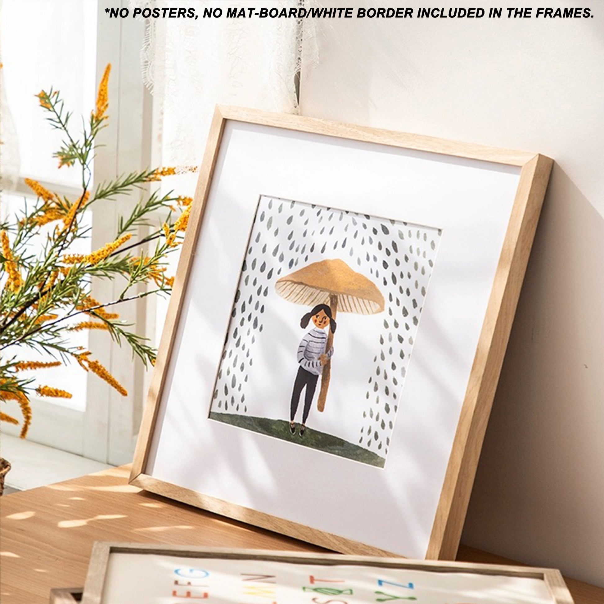 Square Wood Oak Photo Frame 24 inch 60x60cm