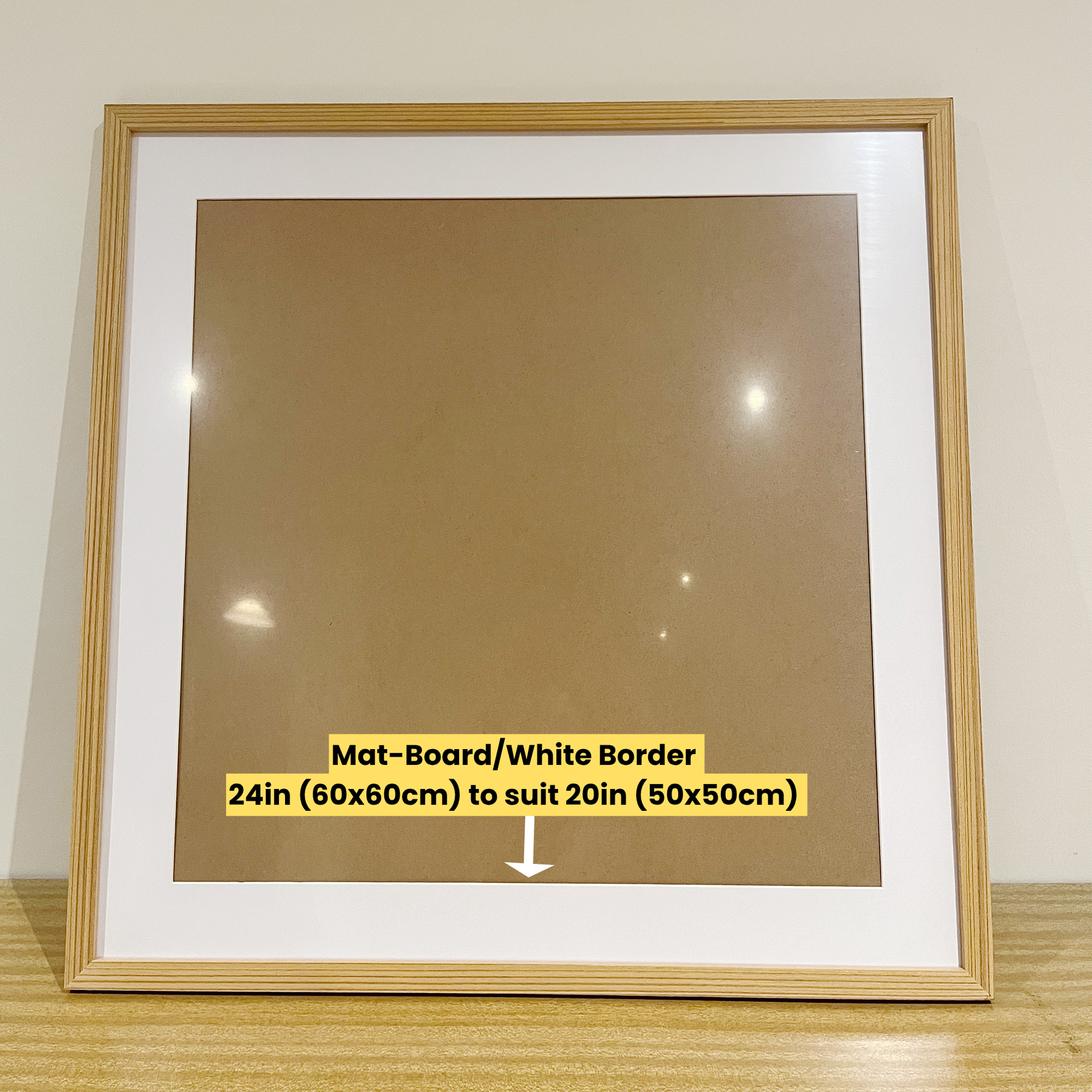 60 x 60 CM Frame Premium Square Wood Color Picture Frame 24 inch