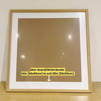 60 x 60 CM Frame Premium Square Wood Color Picture Frame 24 inch