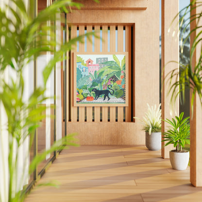 Animals in Jungle No.1 Art Painting Poster