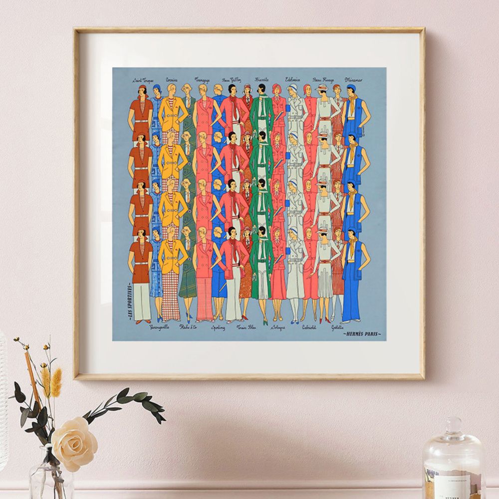 Boutique Hermes Scarf No.3 Print Poster