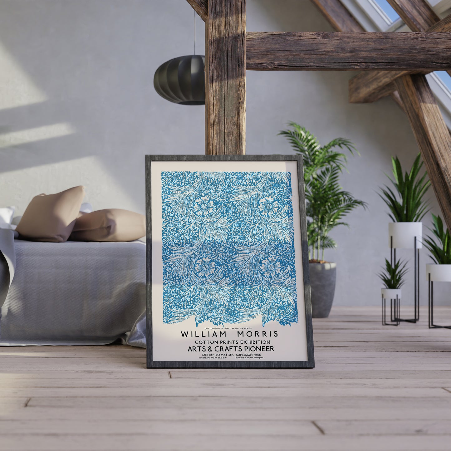 WILLIAM MORRIS MARIGOLD Pattern Art Print Poster