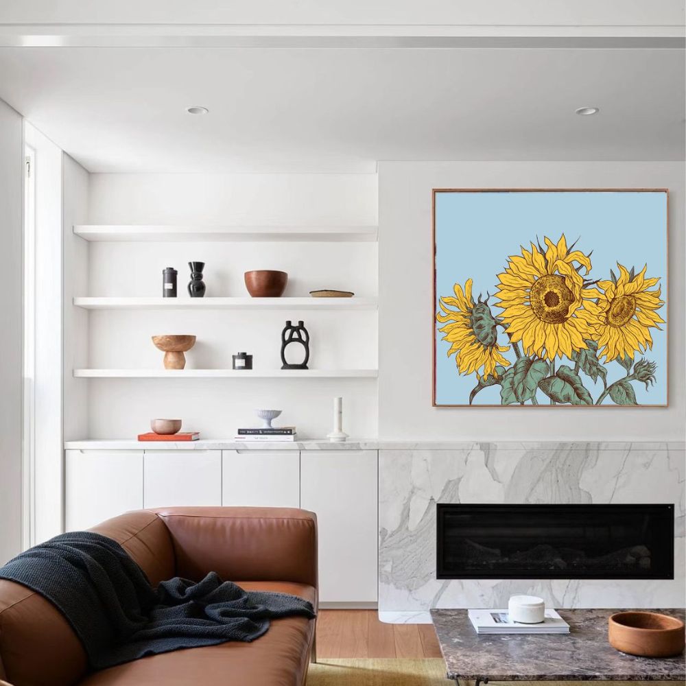 SUNFLOWER Art Painting Poster