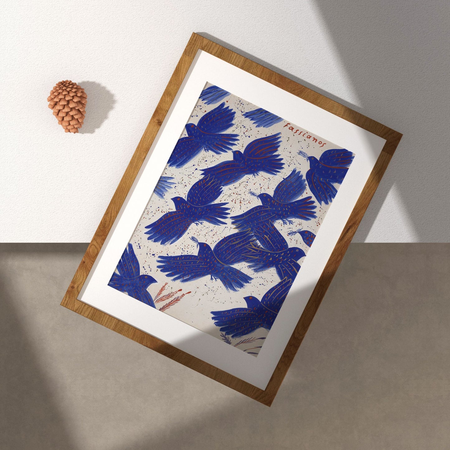 BLUEBIRDS FLY Minimalist Art Poster