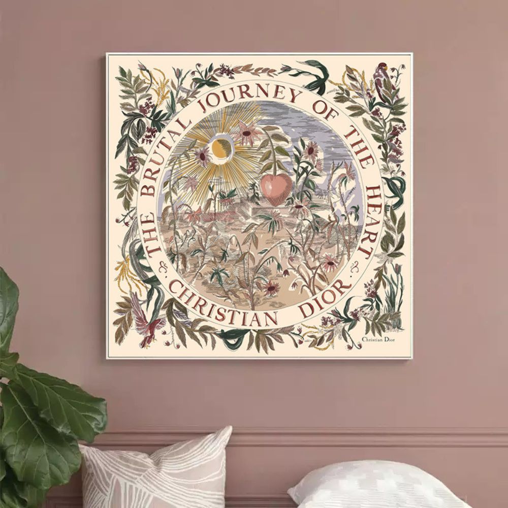 Boutique Journey Of the Hearth Scarf Dior Print Poster