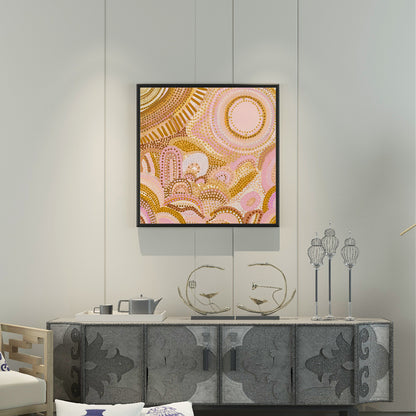 Blooming & Sunshine  - Aboriginal Art Poster