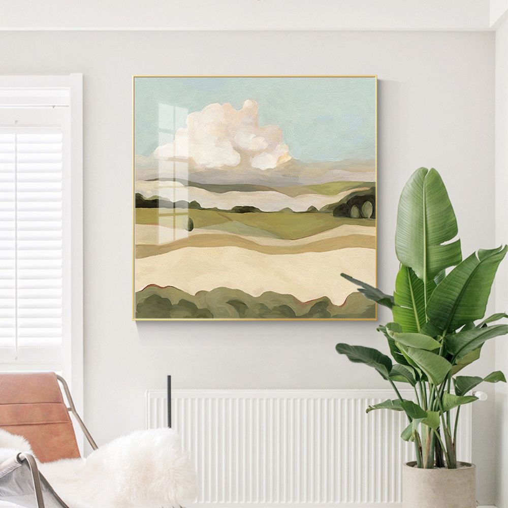 Calm Field N0.1  Art Oil Painting Poster