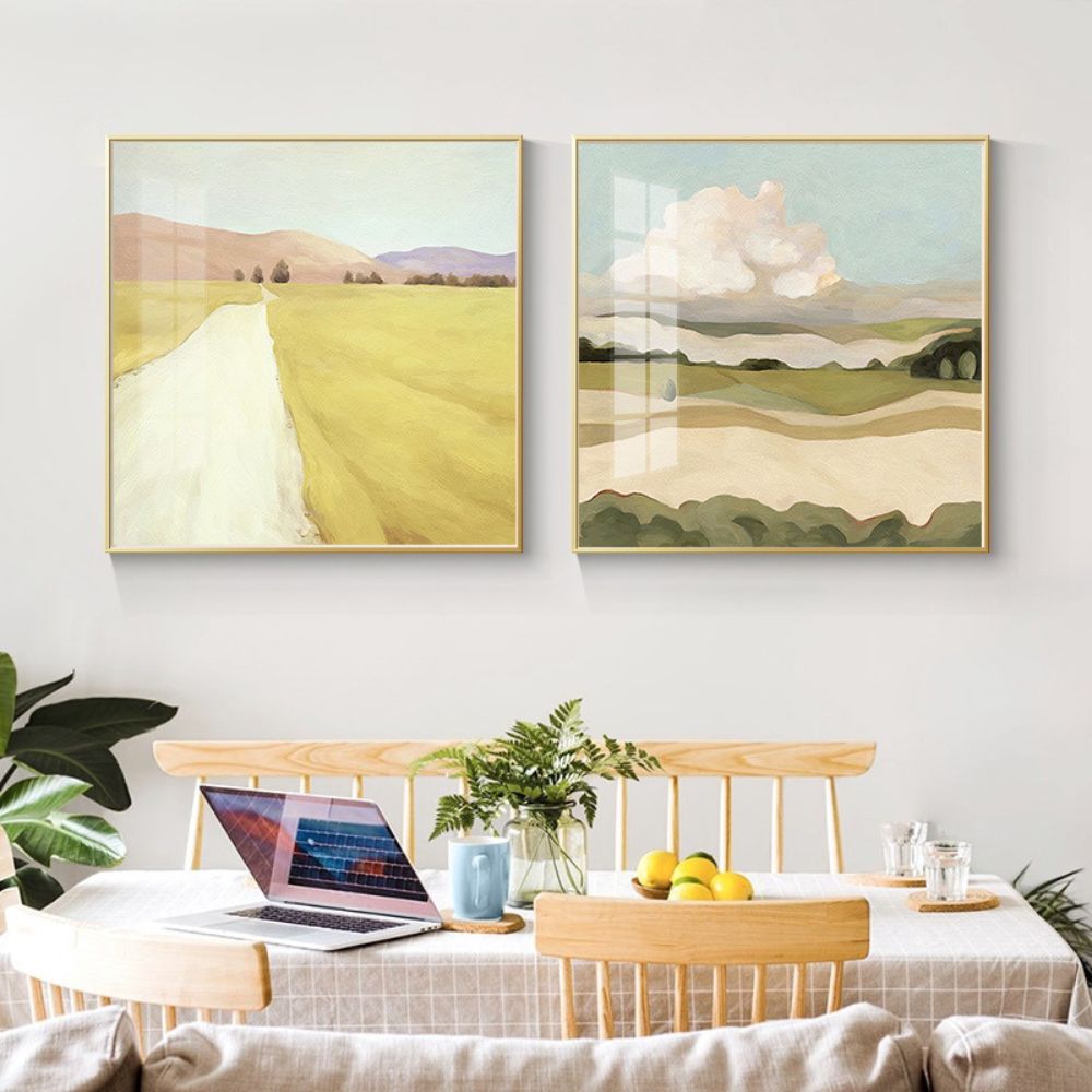 Calm Field N0.1  Art Oil Painting Poster