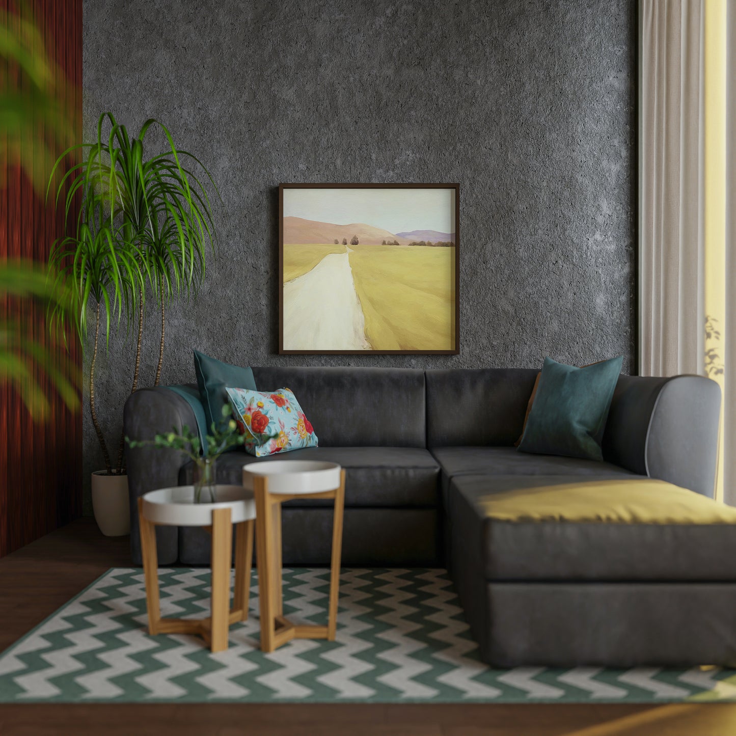 Calm Field No.2  Art Oil Painting Poster