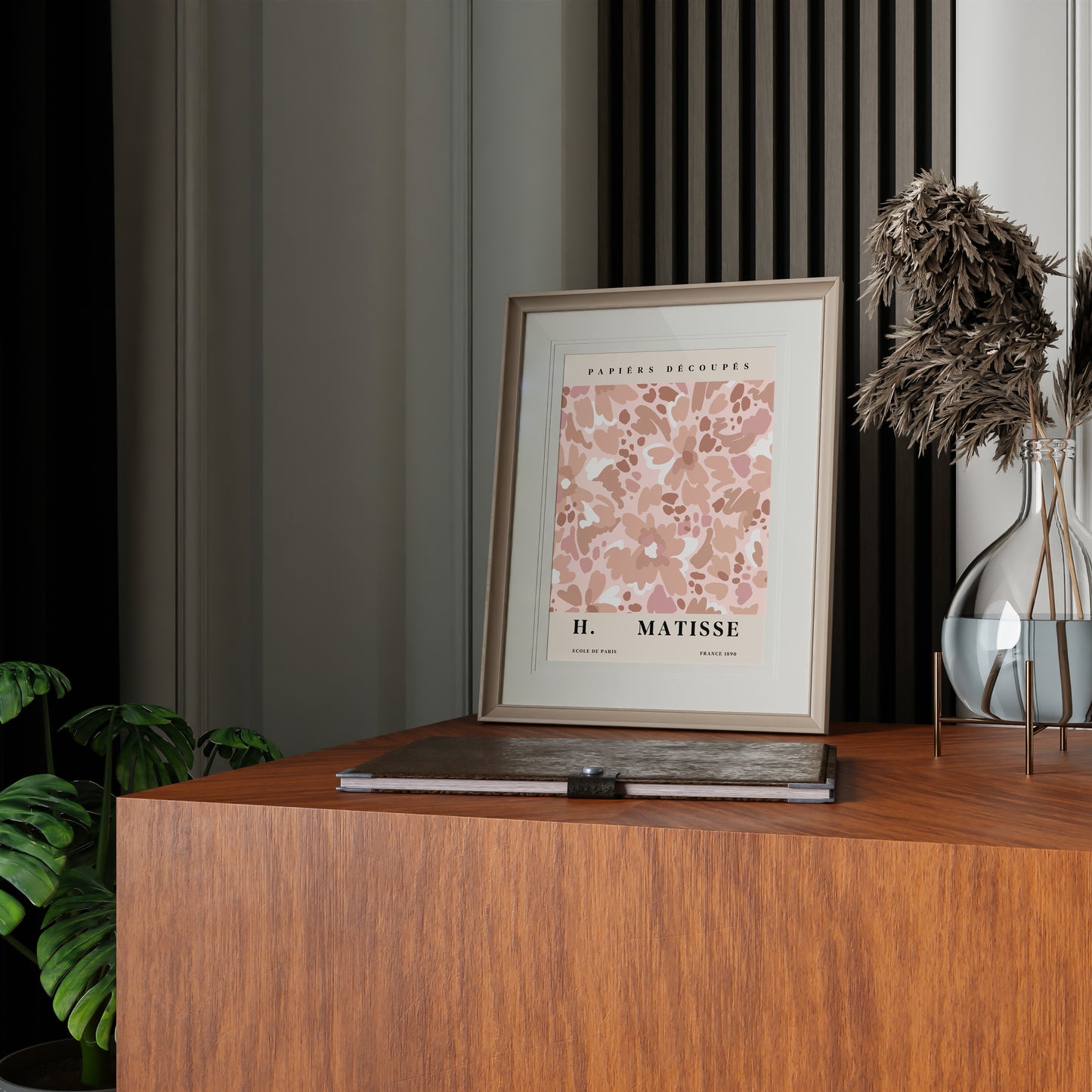H. MATISSE Botanical Pnk Pattern Art Print Poster