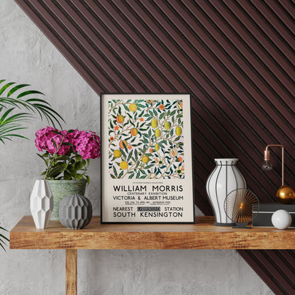 WILLIAM MORRIS FRUIT Pomegranate Pattern Art Print Poster