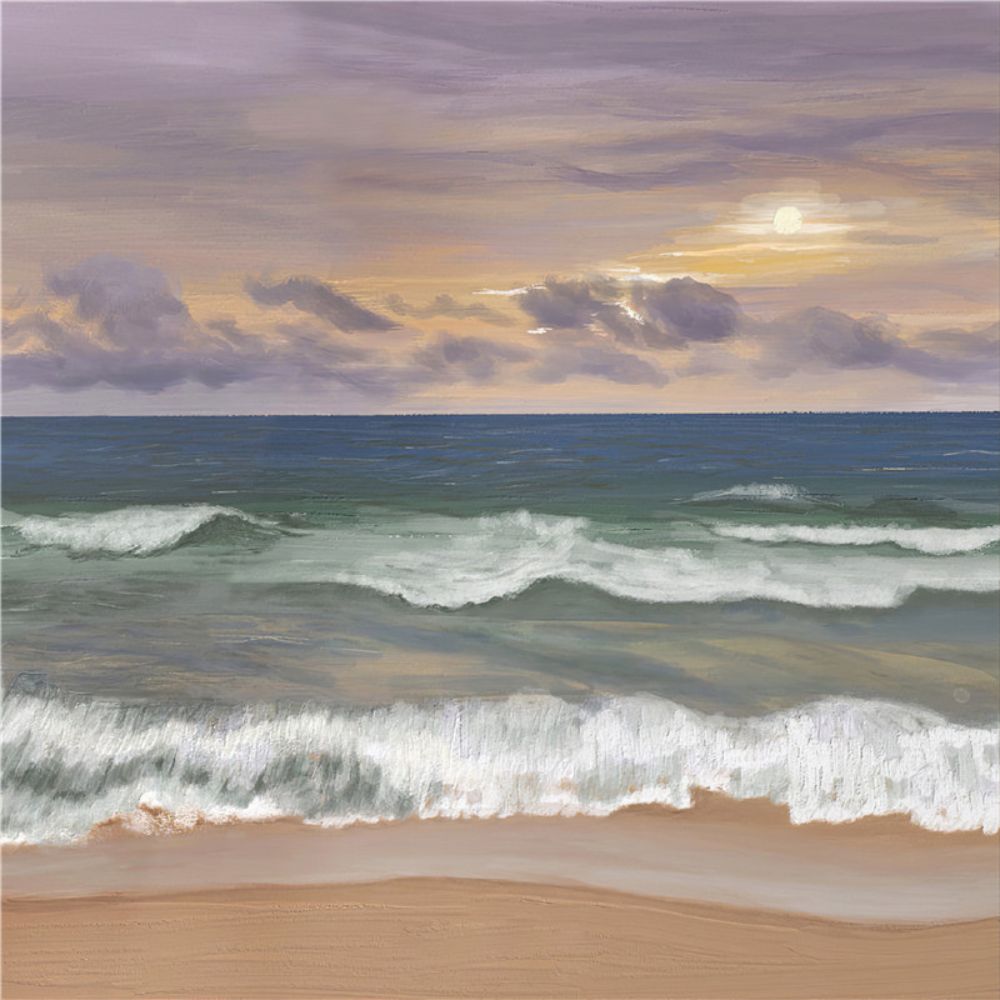 Pastel Sky Beach Art Painting Poster