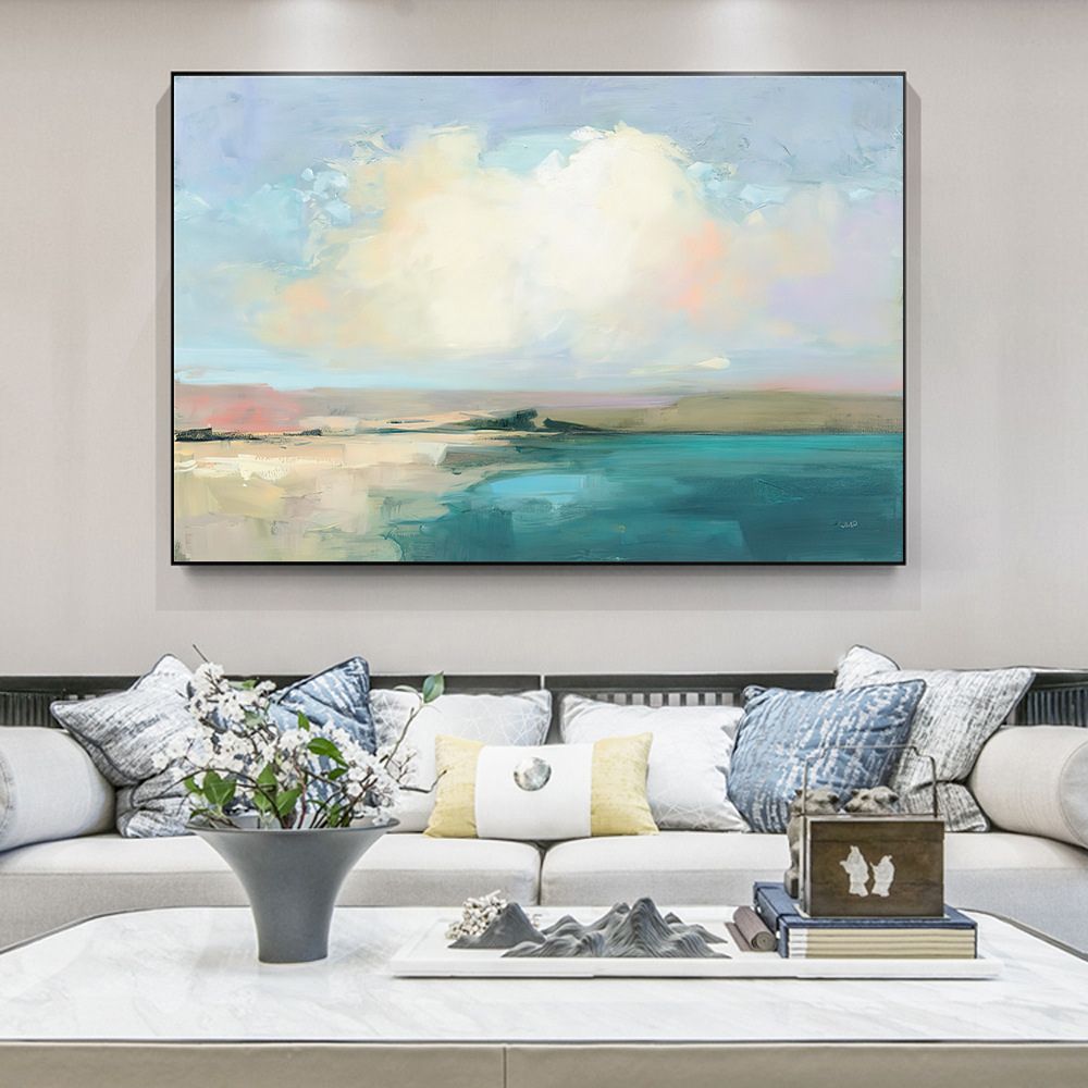 Marsh Painting Countryside Landscape Painting Poster