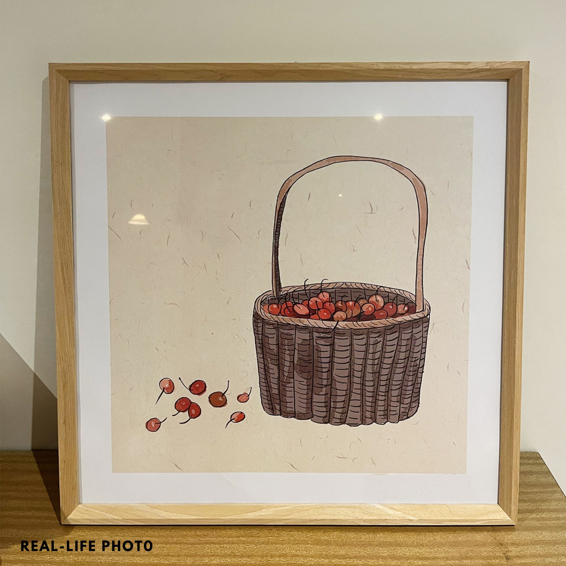 60x60 CM Frame Oak Color Square Wood Photo Frame 24 inch