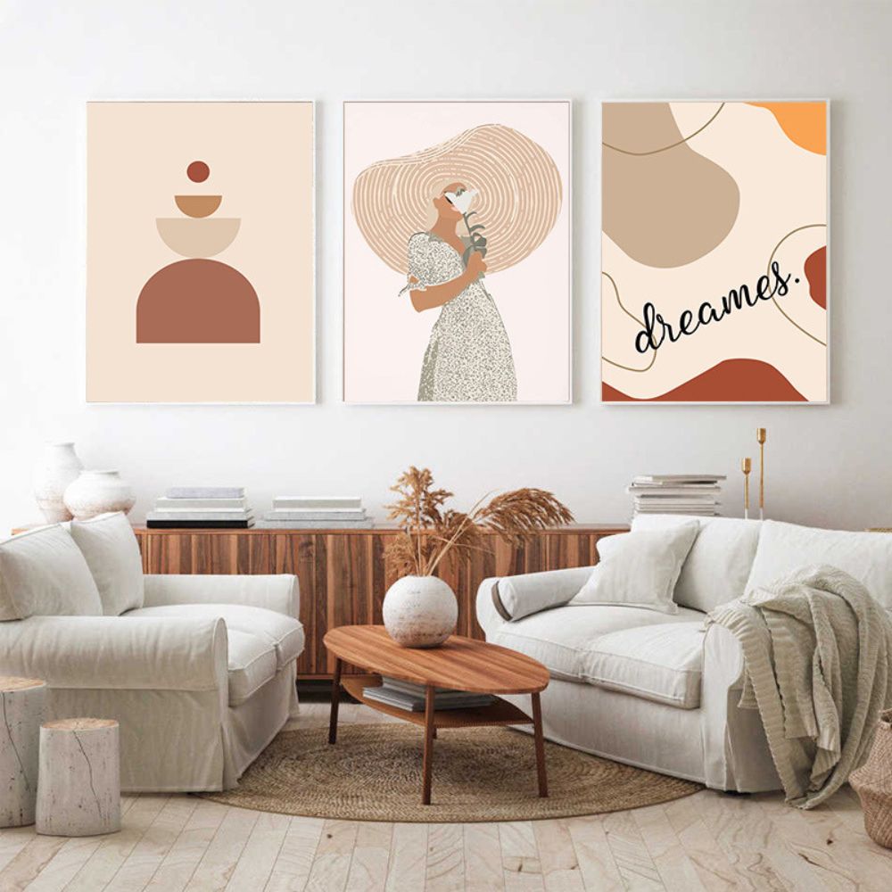 Morandi Color Portrait Minimalist Art Poster